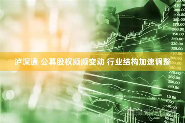 泸深通 公募股权频频变动 行业结构加速调整