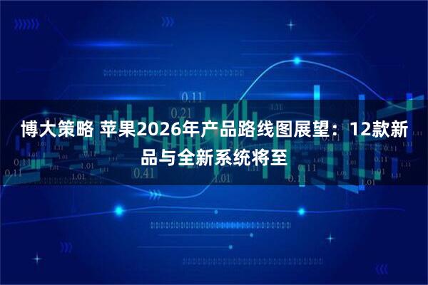 博大策略 苹果2026年产品路线图展望：12款新品与全新系统将至