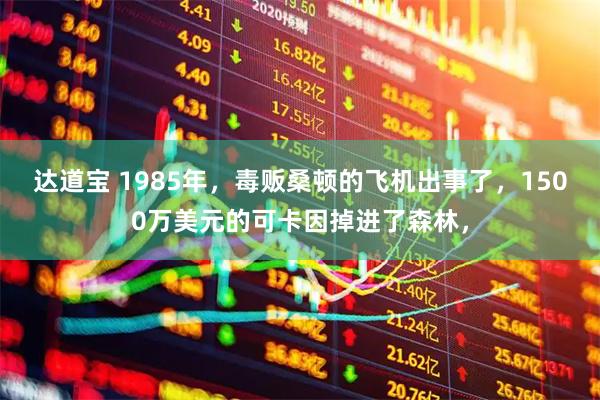 达道宝 1985年，毒贩桑顿的飞机出事了，1500万美元的可卡因掉进了森林，