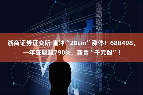 浙商证券证交所 直冲“20cm”涨停！688498，一年狂飙超790%，新晋“千元股”！